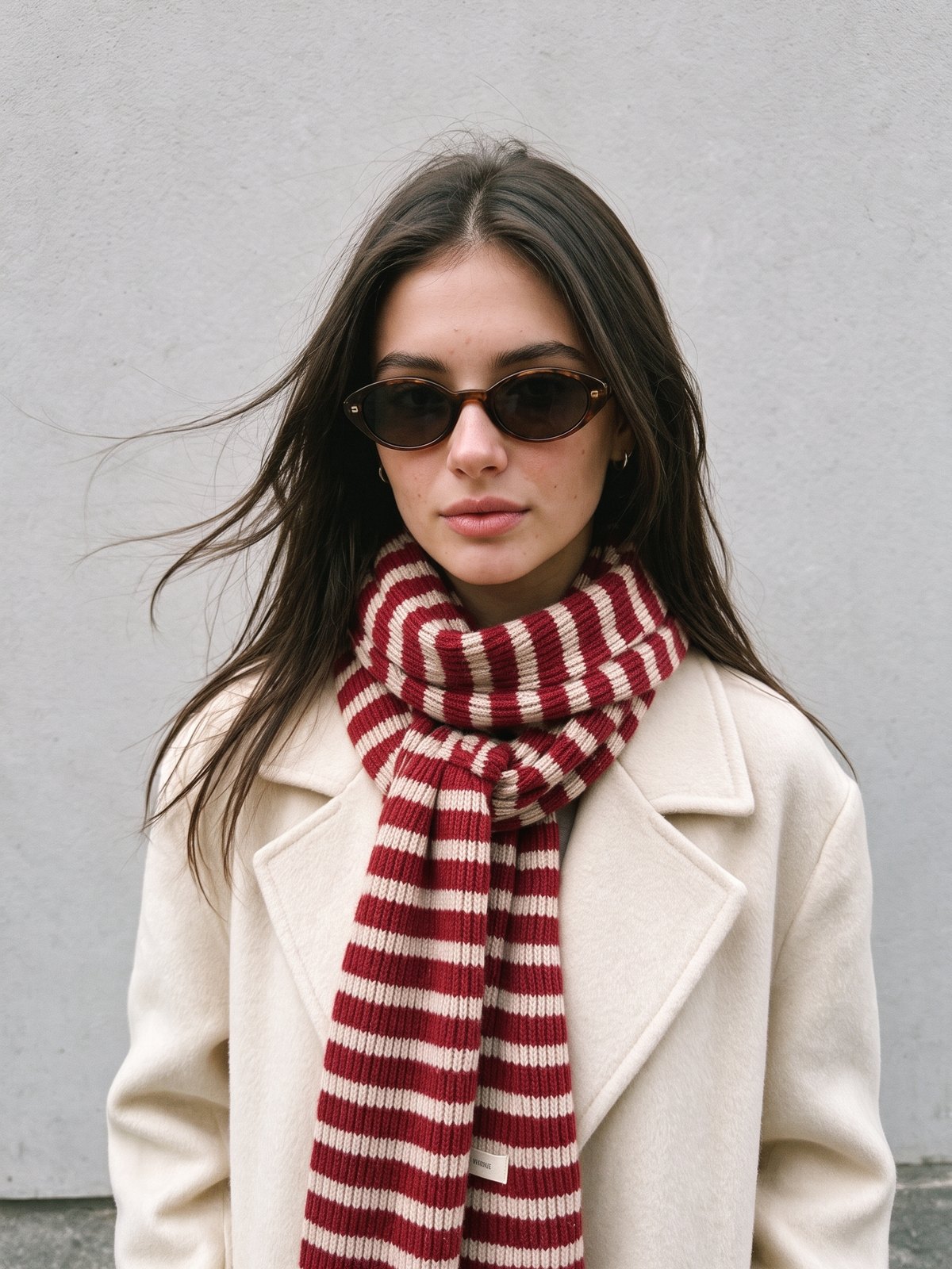 Striped Wool Scarf — image 3